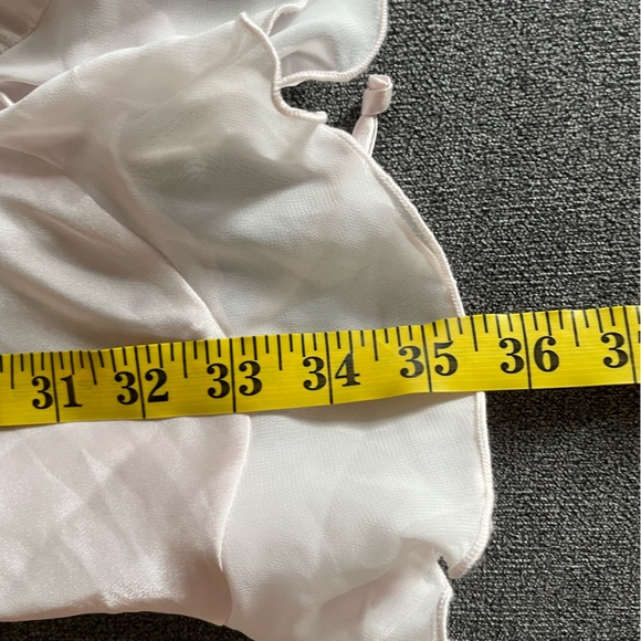 Vintage Linea Donatella pink Bridal Embroidered Pearl Robe Chemise Slip Set - Picture 9 of 14